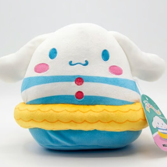 7" Cinnamoroll In Swim Suit Summer Hello Kitty & Friends Sanrio Squishmallows - Picture 1 of 4